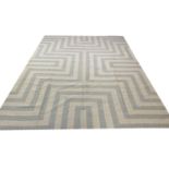 CHRISTOPHER FARR INSPIRED KILIM, 359cm x 275cm, Bauhaus design.