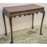 CENTRE TABLE, George II style, Irish, mahogany, with shell carved frieze, 77cm H x 95cm W x 50cm D.