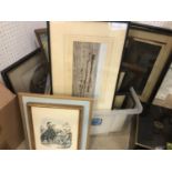 VARIOUS PRINTS AND ENGRAVINGS. (Qty)