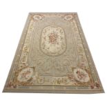 AUBUSSON NEEDLEPOINT CARPET, 245cm x 150cm.