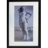 MARILYN MONROE 1947, on Zuma beach, Los Angeles, for the bluebird modelling agency, 1 of 25, hand