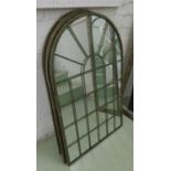 GARDEN MIRRORS, a set of four, 77cm x 49cm. (4)