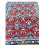 ANTIQUE TEHRAN DESIGN RUG, 220cm x 140cm.