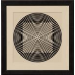 VICTOR VASARELY 'Mylar', a pair of off set lithographs, 25cm x 25cm each, framed and glazed. (2)