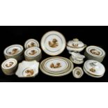 DINNER SERVICE, Vista Alegre twelve place setting including plates, soup bowls cheese/bread