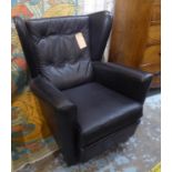 HK FURNITURE ARMCHAIR, by Howard Keith, vintage 1960's English, 78cm W. (slight faults)