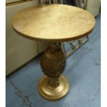 WINE TABLE, 1960's French style pineapple design, 67cm H x 51cm diam.