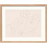 HENRI MATISSE 'Collotype B3', edition 30, 1943 printed by Fabiani, 32cm x 25cm, framed and glazed.