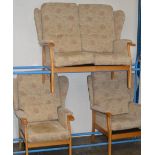 3 PIECE WING BACK LOUNGE SUITE