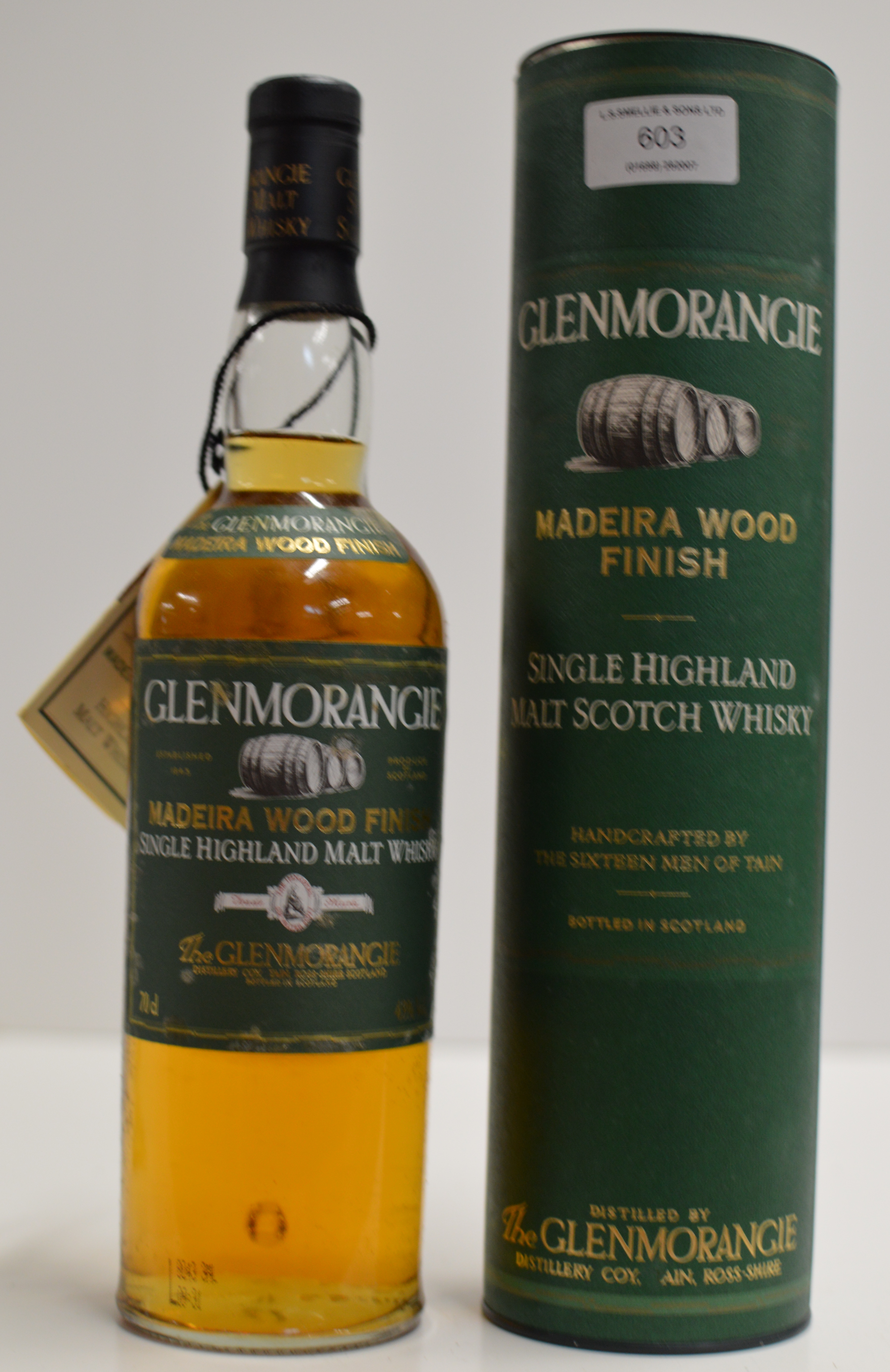 GLENMORANGIE MADEIRA WOOD FINISH HIGHLAND SINGLE MALT SCOTCH WHISKY, WITH PRESENTATION BOX - 70CL,