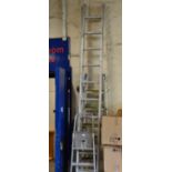 3 VARIOUS SETS OF LADDERS