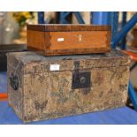 LARGE TRUNK STYLE BOX & 1 OTHER BOX