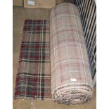 LENGTH OF TARTAN CARPET - APPROX 215" X 44"