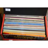 RECORD CASE WITH QUANTITY LP RECORDS