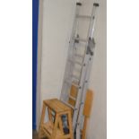 EXTENDING LADDER, STEP STOOL & FOLDING TABLE