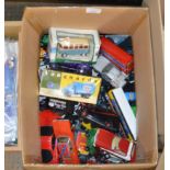 BOX WITH VARIOUS MODEL VEHICLES