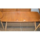 ERCOL LIGHT OAK COFFEE TABLE