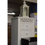 3 DRAWER UNIT & CANDLE LANTERN