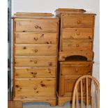 MODERN 3 PIECE PINE BEDROOM SET