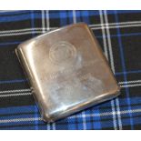 BIRMINGHAM SILVER MASONIC CIGARETTE CASE - ST JOHN ROYAL ARCH CHAPTER NUMBER 452