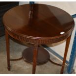 MAHOGANY CIRCULAR WINDOW TABLE