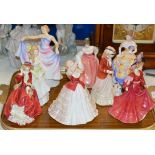 8 VARIOUS ROYAL DOULTON FIGURINE ORNAMENTS