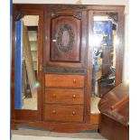 MAHOGANY COMBINATION WARDROBE