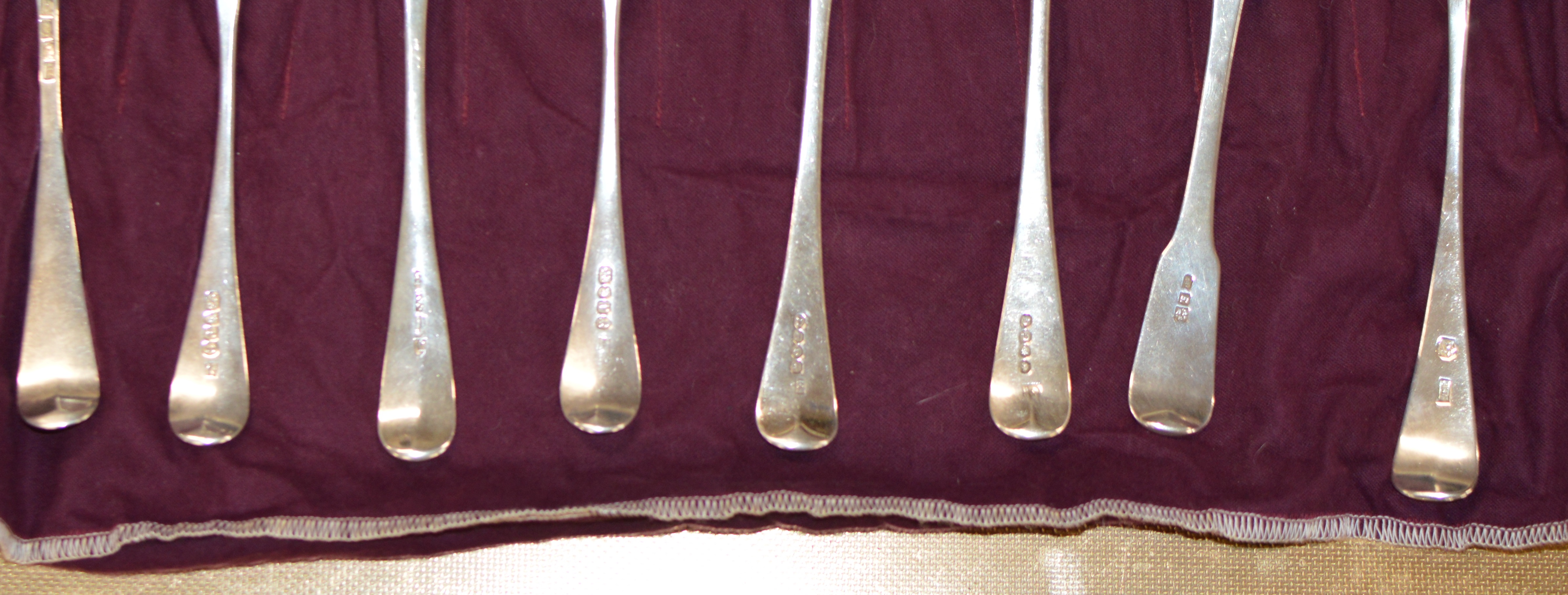 A COLLECTION OF 8 VARIOUS LONDON SILVER & PROVINCIAL SILVER TABLE SPOONS - APPROXIMATE COMBINED - Image 2 of 2