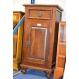 MAHOGANY POT CUPBOARD WITH SINGLE DRAWER