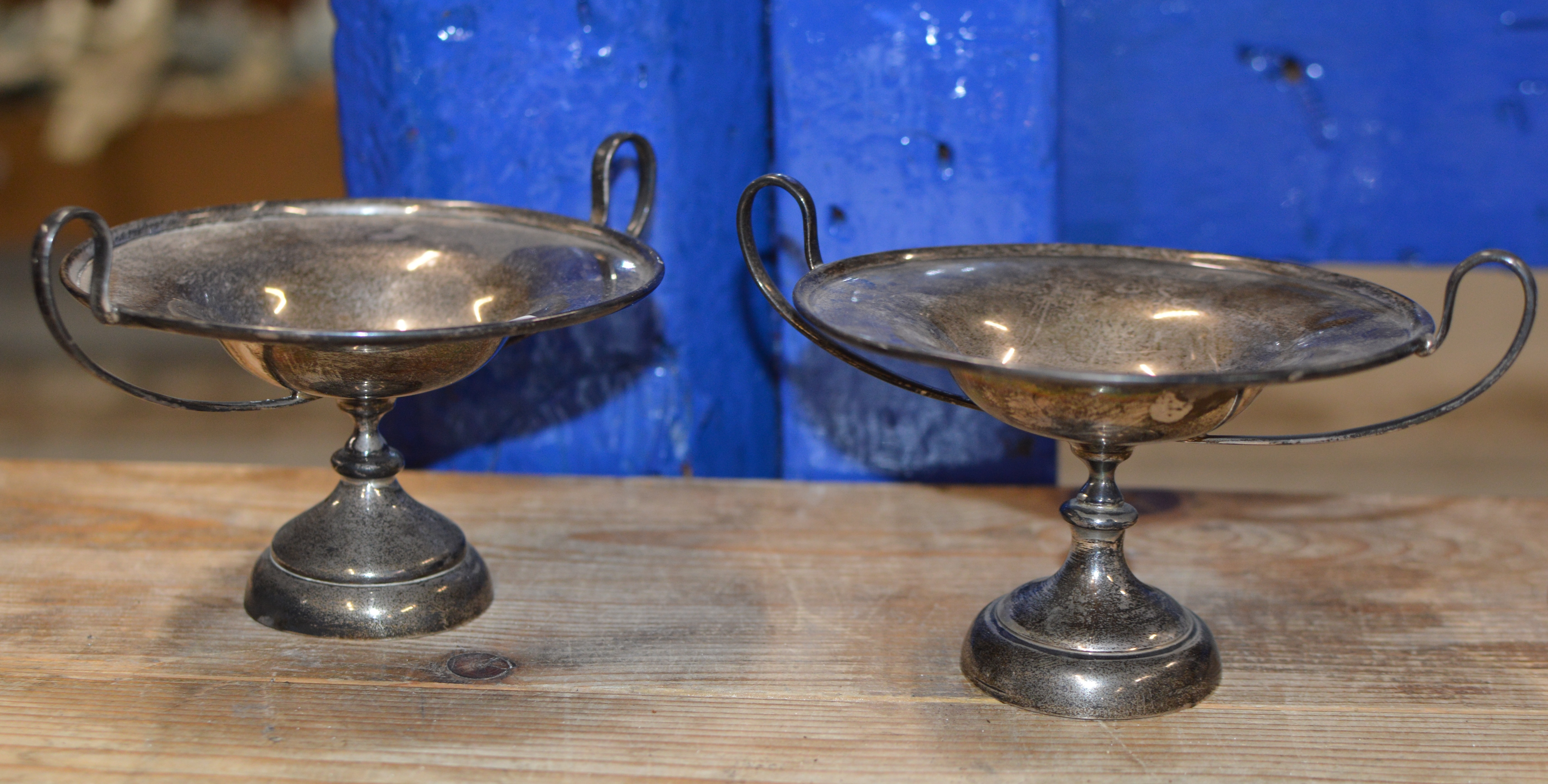 PAIR OF LONDON SILVER BONBON OR SWEET MEAT DISHES