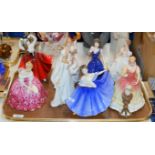 8 VARIOUS ROYAL DOULTON FIGURINE ORNAMENTS