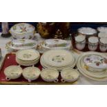 QUANTITY SUSIE COOPER DINNER WARE & 4 ROYAL WORCESTER LIDDED TUREENS