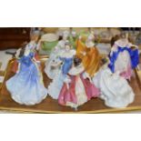 8 VARIOUS ROYAL DOULTON FIGURINE ORNAMENTS