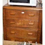 OAK 4 DRAWER CHEST