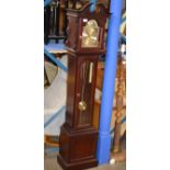 MAHOGANY CASED GRANDDAUGHTER CLOCK