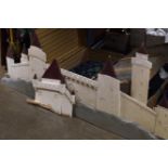 NOVELTY WOODEN TOY CASTLE DISPLAY