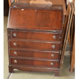 REPRODUCTION MAHOGANY WRITING BUREAU OVER 4 DRAWERS