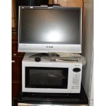 PANASONIC MICROWAVE & PANASONIC LCD TV WITH REMOTE