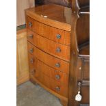 MAHOGANY 5 DRAWER CHEST