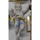 OLD ITALIAN STYLE PORCELAIN CHERUB DISPLAY