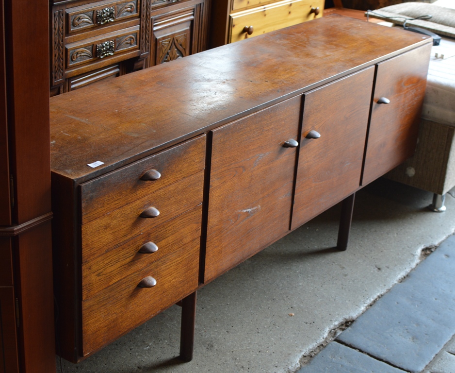 MID CENTURY TEAK SIDEBOARD