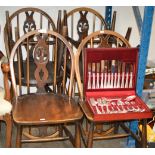 SET OF 6 ERCOL CHAIRS