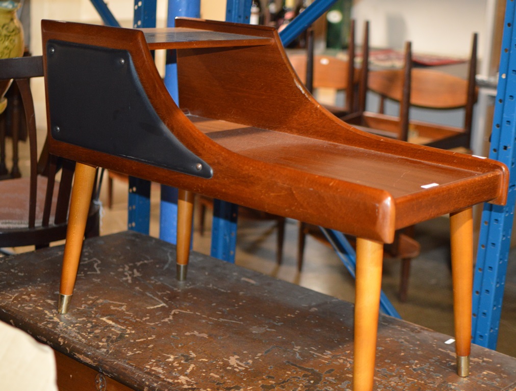 RETRO TEAK TELEPHONE TABLE