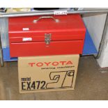 TOOL BOX & TOYOTA SEWING MACHINE IN BOX