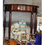 MAHOGANY CONSOLE TABLE WITH SINGLE DRAWER