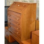 OAK WRITING BUREAU OVER 4 DRAWERS