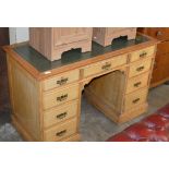 LIGHT OAK WRITING DESK