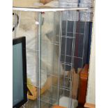 SET OF 3 MODERN GLASS DISPLAY CABINETS