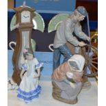 4 LLADRO & NAO ORNAMENTS