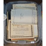 BOX WITH ASSORTED SHEET MUSIC